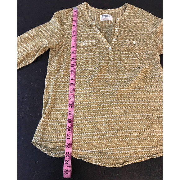 Anthropologie Holding Horses Tulipanes Roll-Tab Popover Blouse - Picture 7 of 11